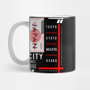 Urban City Design - Japan Tokyo Nagoya Kyoto Osaka Mug